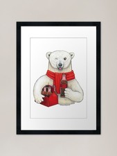 Coca cola polar bear framed - coca-cola,