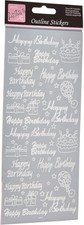 Anitas Outline Stickers, Happy