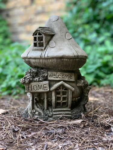 Cement house figurine concrete - figurine,