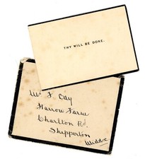 Antique 1927 Memorial Card for George William Ody Aged 68 In Loving Memory #48