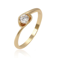 18k Gold Plated Ring Engagement Wedding Anniversary Jewellery Women Zircon
