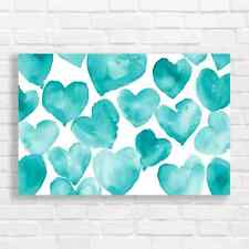 Vibrant Watercolor Hearts