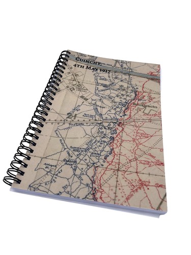 Trench map notebook cuinchy - trench,