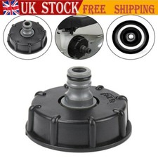 IBC Tank Adapter Adaptor Connector Tap Hose Hoze Cap Water Bowser Fitting Black