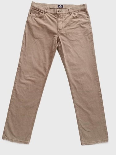Men brax trousers beige - beige, cotton