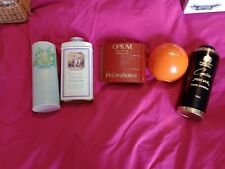 Vintage Empty Talc & Soap Containers x 5. YSL, Cyclax, Yardley, Avon, Liberty