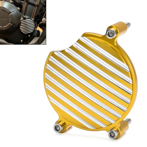 Gold right engine case guard - right,