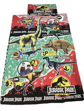 Jurassic Park Duvet Cover Bedding 1992 Extremely Rare Original  Prop Vintage