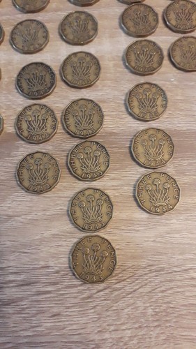 Threepence pence three - threepence, 3