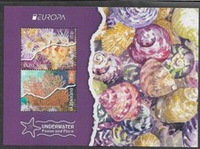 UNDERWATER FLORA & FAUNA  ANEMONE  MNH MIN SHEET GUERNSEY MARINE LIFE NATURE