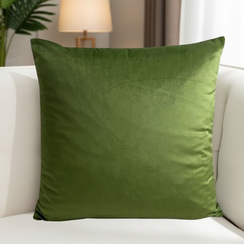 Super soft olive green - green, velvet