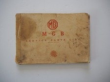 MGB Factory Service Parts List – Publication No AKD 3227
