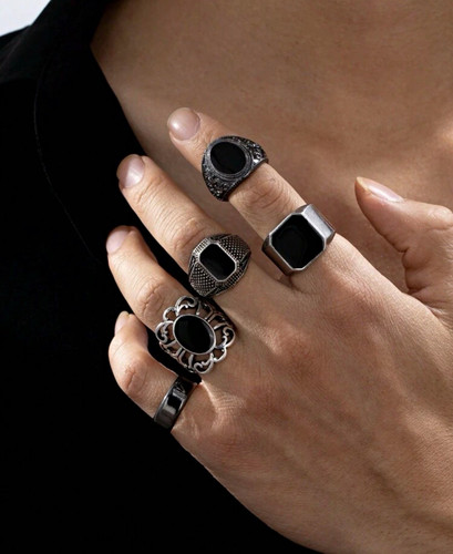 Men 5pc silver - 5pc,