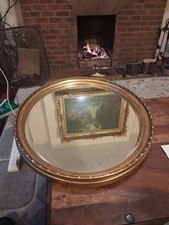Large oval beveled mirror - large,
