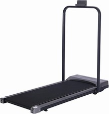 Walking Pad Treadmill 1-6km/h with LED Display & Quiet Motor, Compact Design