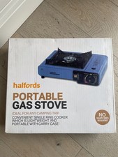 HALFORDS PORTABLE GAS STOVE
