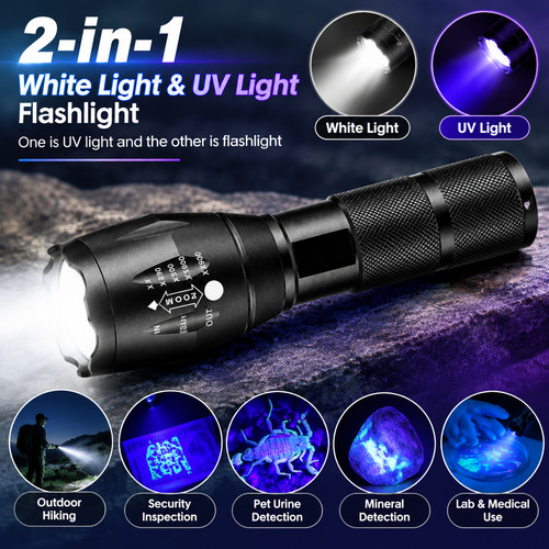 120000lm led torch ultra - led, uv