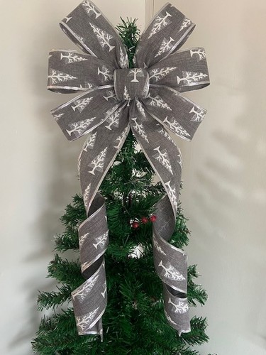 Grey silver white christmas - grey,