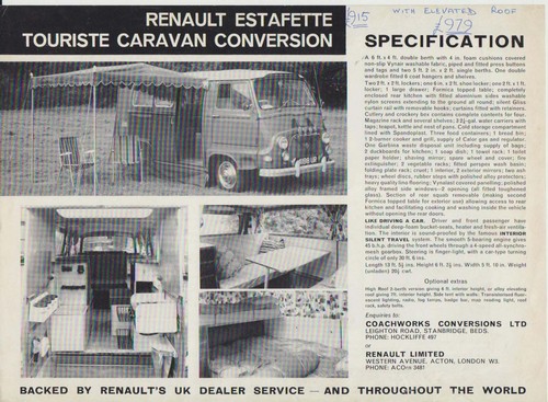 Renault estafette touriste - renault,