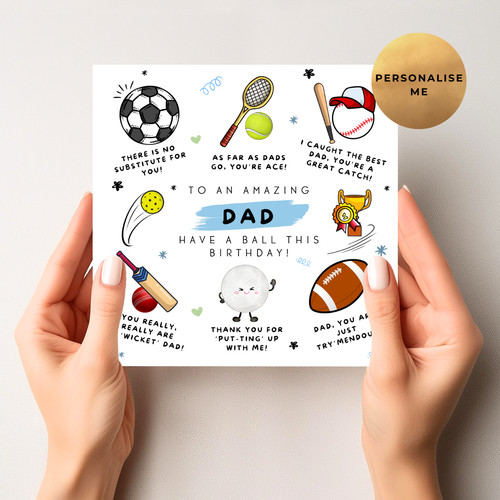 Personalised sports birthday - sports,