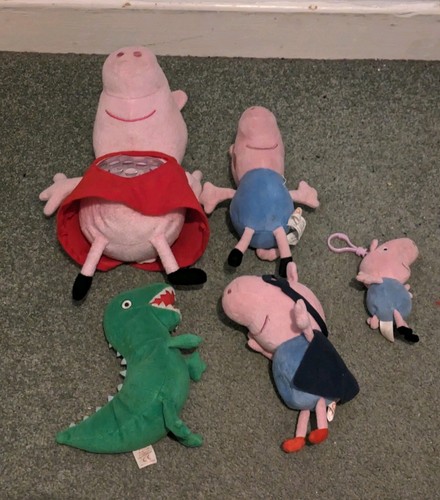 Bundle plush peppa pig - x,