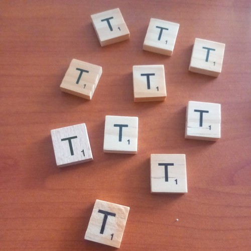 Scrabble style letter - x,