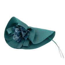 Teal green woven fabric