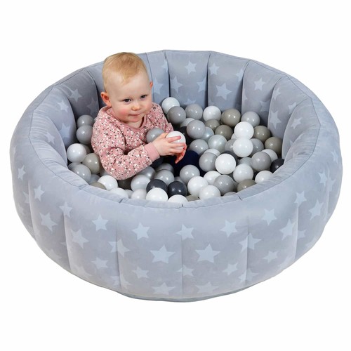 Velvet soft baby ball pit - soft,