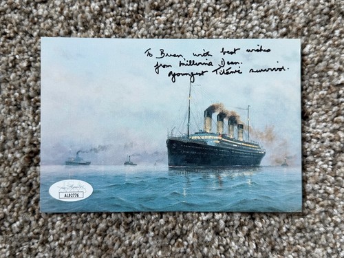 Millvina dean signed - signed, titanic