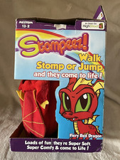 Stompeez Firey Red Dragon Slippers Size Medium 13-2
