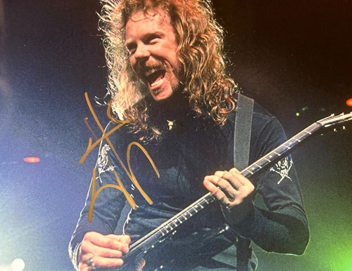James hetfield signed - james,
