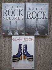 Glam Rock and Let it Rock Vol.1 and 2 dvd's