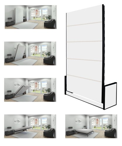 Studio small double wall bed - studio,