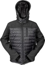 Hybrid Hooded Softshell Jacket with Water Resistant Finish