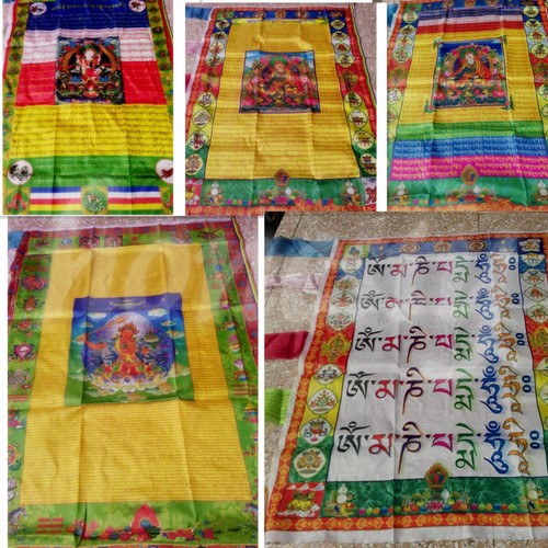 Tibetan style buddhist flag - buddhist,