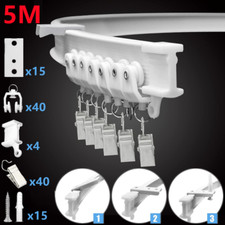 5~20M Bendable Flexible Curtain Silent Track Bay / Straight Windows Ceiling Rail