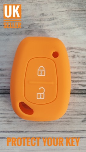 Orange fob cover fits renault - fob,