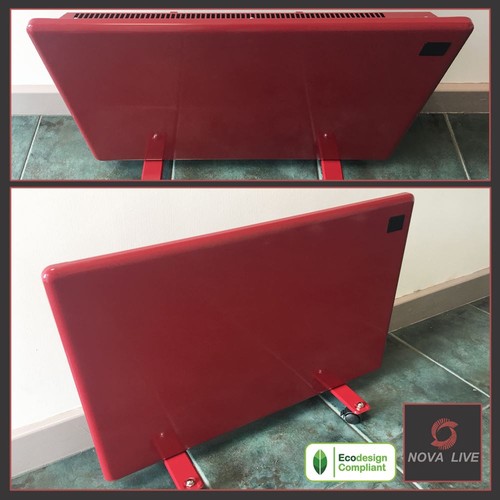 Red electric slimline panel - electric,
