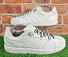 ADIDAS ORIGINALS XT TRIBUTE SHELL TOE SUPERSTAR TRAINERS SIZE 9.5 WHITE LEATHER