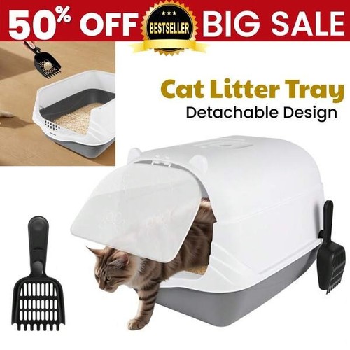 Large hooded cat litter - cat,