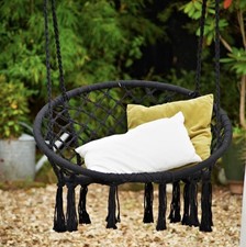 Swing Seat Black Hanging With