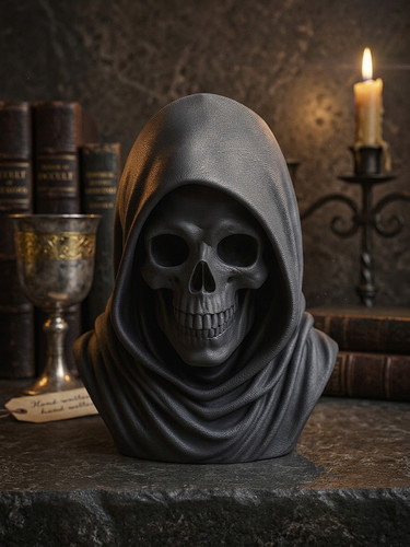 Grim reaper skull bust gothic - skull,