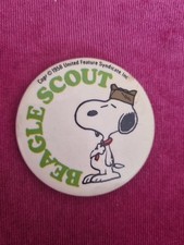 BEAGLE SCOUT Snoopy Vintage 1970s  Pin Badge