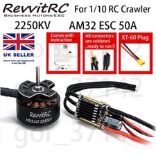 2250KV Outrunner Brushless Motor & ESC(XT60) RC Crawler Rhino RC LCG SCX10 TRX-4