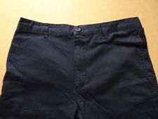 Mens Navy Cotton Shorts with pockets by Tesco - Size 32" Waist