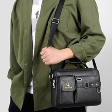 Mens Leather Messenger Bag