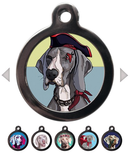 Engraved weimaraner pet tag - weimaraner,
