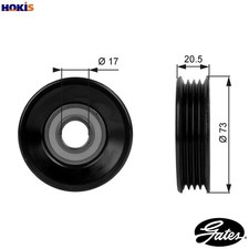TENSIONER PULLEY VRIBBED BELT