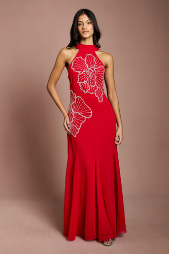 Coast red maxi dress womens - maxi,