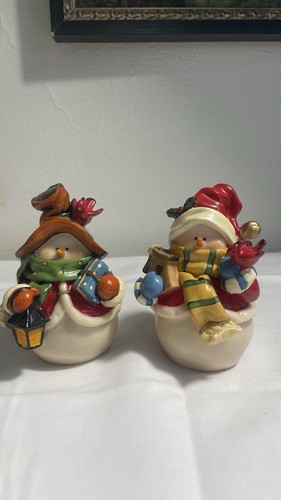 Snowman figurines boy and - snowman,